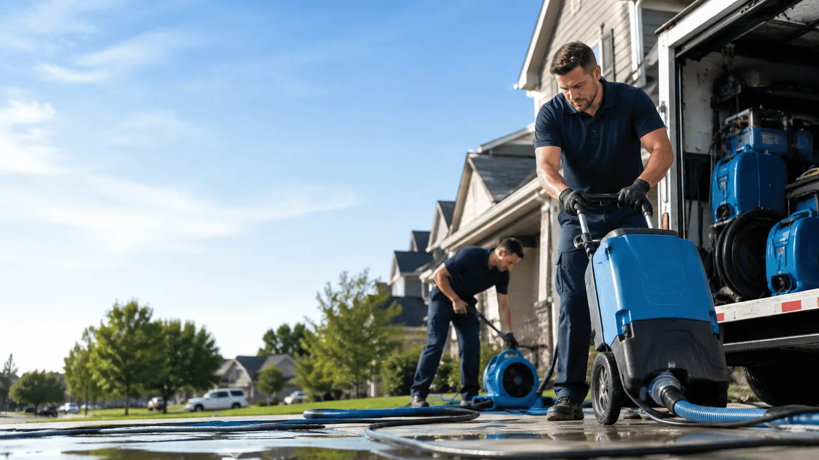 Dehumidification being performed in Waveland, IN